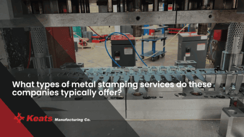 Precision metal stamping services by Keats Manufacturing Co. for industrial and commercial needs.
